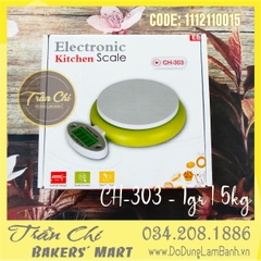 CÂN điện tử (tiểu ly) CH-303 - 1gr-5kg (29/5)