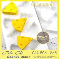 KV4013 - Khuôn silicone vỉ Phô mai JERRY 8 miếng TRẮNG (14/4)