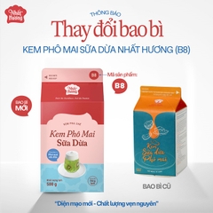B8 - Kem Phô Mai SỮA DỪA Nhất Hương - Hộp 500gr