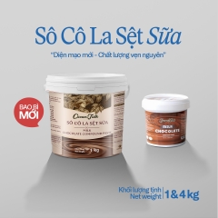Socola SỆT SỮA Nâu Milk Cacao Talk (P62-114) - Xô 1kg