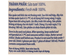 Sữa tươi tiệt trùng Dutch Lady KHÔNG ĐƯỜNG - Hộp 965ml