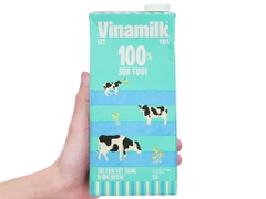 Sữa tươi tiệt trùng VINAMILK 100% KHÔNG ĐƯỜNG - Hộp 1L