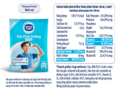 Sữa Tươi dinh dưỡng ÍT ĐƯỜNG Dutch Lady - Gói 180ml