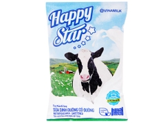Sữa Tươi dinh dưỡng CÓ ĐƯỜNG Happy Star Vinamilk - Gói 220ml