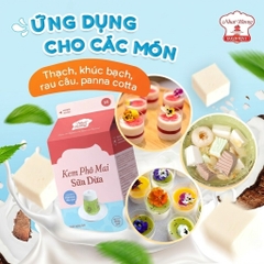 B8 - Kem Phô Mai SỮA DỪA Nhất Hương - Hộp 500gr