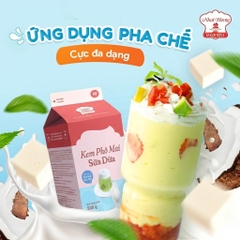 B8 - Kem Phô Mai SỮA DỪA Nhất Hương - Hộp 500gr