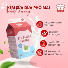 B8 - Kem Phô Mai SỮA DỪA Nhất Hương - Hộp 500gr