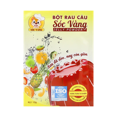 Bột Rau Câu Jelly DẺO SÓC VÀNG - Gói LẺ 12gr