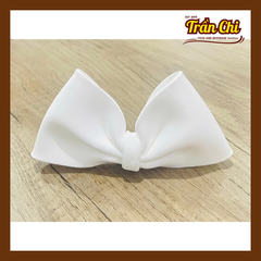 Nơ đất nặn 12x7cm - Màu TRẮNG
