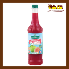 Siro Đậm Đặc ỔI HỒNG Golden Farm - Chai 700ml