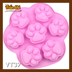 Khuôn silicone vỉ Bàn Chân Mèo 7c 3D nổi (VT39)