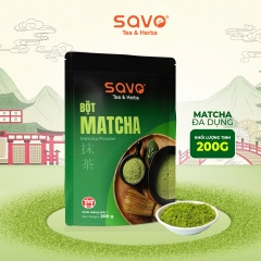 Bột Trà Xanh MATCHA SAVO Tea & Herbs - Gói 200gr