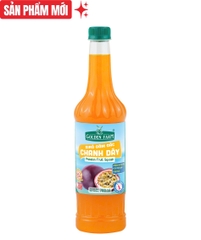 Siro ĐẬM ĐẶC Chanh Dây Golden Farm - Chai 700ml