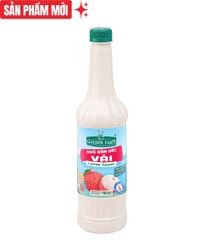 Siro ĐẬM ĐẶC Vải Golden Farm - Chai 700ml