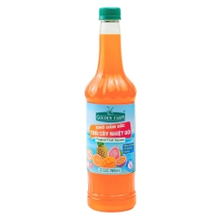 Siro ĐẬM ĐẶC Trái Cây Nhiệt Đới Golden Farm - Chai 700ml