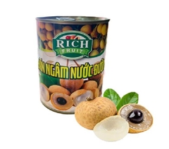 Nhãn ngâm RICH FRUIT - Lon 565gr