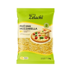 Phô Mai Mozzarella Bào Sợi IQF ZELACHI (5461NVCR) - Gói 1kg