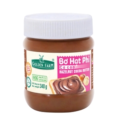 Bơ HẠT PHỈ Cacao Golden Farm - Hủ 340gr