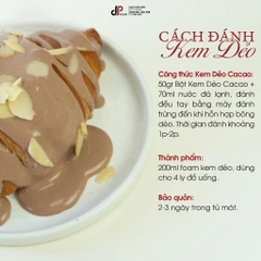 Bột Kem Dẻo Vị Cacao DPFOOD - Gói 500gr