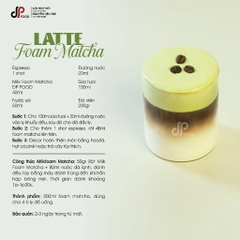 Bột MILK FOAM Vị Trà Xanh Matcha DPFOOD - Gói 500gr