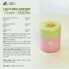 Bột MILK FOAM Vị Trà Xanh Matcha DPFOOD - Gói 500gr