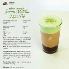 Bột MILK FOAM Vị Trà Xanh Matcha DPFOOD - Gói 500gr