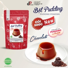 Bột PUDDING Vị Socola Chocolate DPFOOD - Gói 500gr