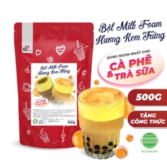 Bột MILK FOAM Vị Kem Trứng DPFOOD - Gói 500gr