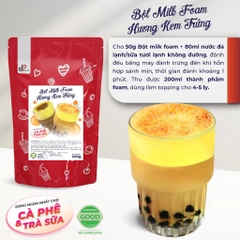Bột MILK FOAM Vị Kem Trứng DPFOOD - Gói 500gr