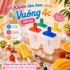 Khuôn Kem VUÔNG 4c Hofaco (HPL64)