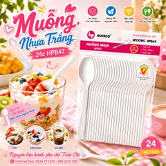 Muỗng nhựa 14cm Hofaco - Bịch 24c (HPB47)