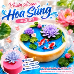 [Sale 50%] - Khuôn silicone Hoa Súng (SF5041)