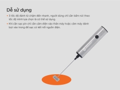 Máy Đánh Bọt Đa Năng 2 Đầu sạc Điện DC-201 UNIBLEND (KO BẢO HÀNH) (DC201)
