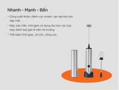 Máy Đánh Bọt Đa Năng 2 Đầu sạc Điện DC-201 UNIBLEND (KO BẢO HÀNH) (DC201)
