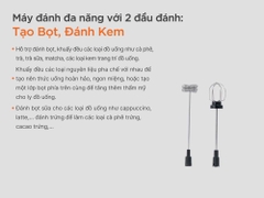 Máy Đánh Bọt Đa Năng 2 Đầu sạc Điện DC-201 UNIBLEND (KO BẢO HÀNH) (DC201)