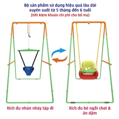 Ghế Xích Đu Có Bàn Ăn Dặm Dùng Với Khung Xích Đu JUMPER KIDS