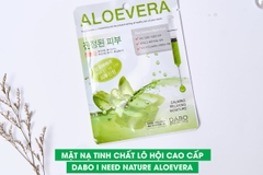 Mặt nạ dưỡng da Lô Hội Dabo Aloe Vera First Solution Mask Pack là cái tên 