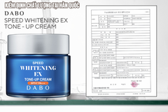 Kiểm Định Chất Lượng Sản Phẩm: Dabo Speed Whitening EX Tone-Up Cream