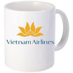 Cốc sứ trắng in logo