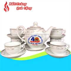 Bộ ấm chén in logo dáng ML2