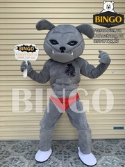 Mascot con chó nâu