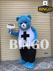 Mascot con gấu xanh Bigbang