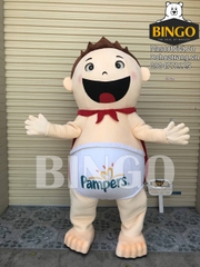 Mascot Em Bé Tã Giấy Pampers