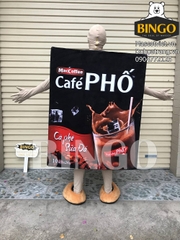 Mascot Hộp Cafe Phố