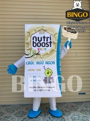 Mascot hộp sữa Nutri Boots