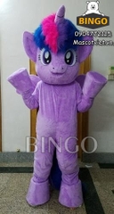 Mascot Unicorn Tím