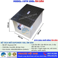 Cấu tạo và nguyên lý làm việc  bẫy mỡ nhà hàng, bếp ăn công nghiệp năm 2024