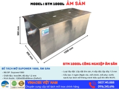 Bể tách mỡ Inox 304 cho nhà hàng và trung tâm thương mại