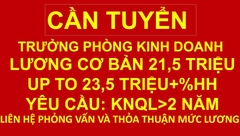 VINACEE Việt Nam ra thông báo tuyển Trưởng phòng Kinh doanh với mức lương UP TO 30 triệu