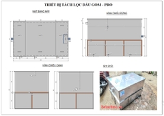 Bể tách dầu, mỡ gara đặt tiêu chuẩn chuẩn xả thải môi trường